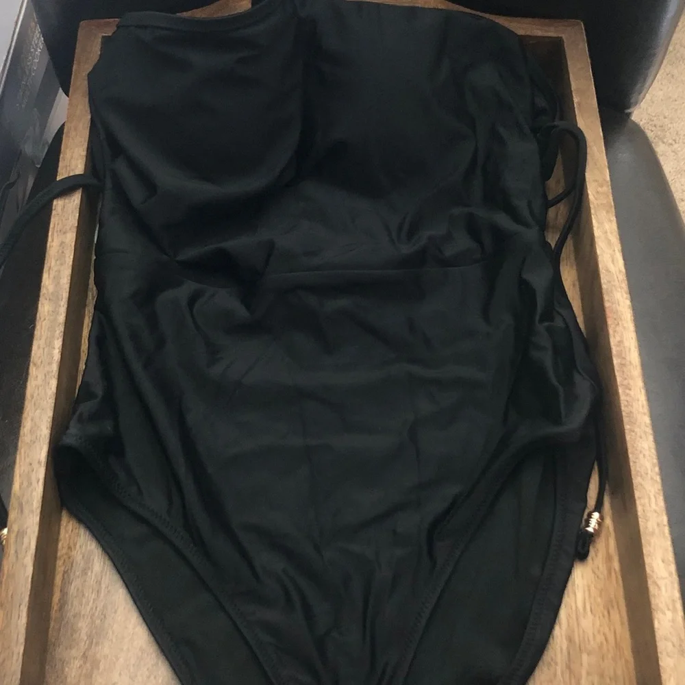 aerie Black One-Piece Swimsuit